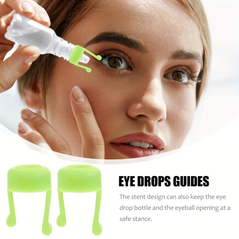 Easy to use silicone eye drop dispenser aid for the elderly and disabled
