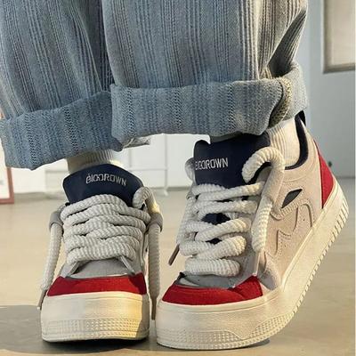 Trendy nowe grube trampki damskie Y2K wygodne buty luksusowe trampki buty sportowe damskie białe buty dziewczyna