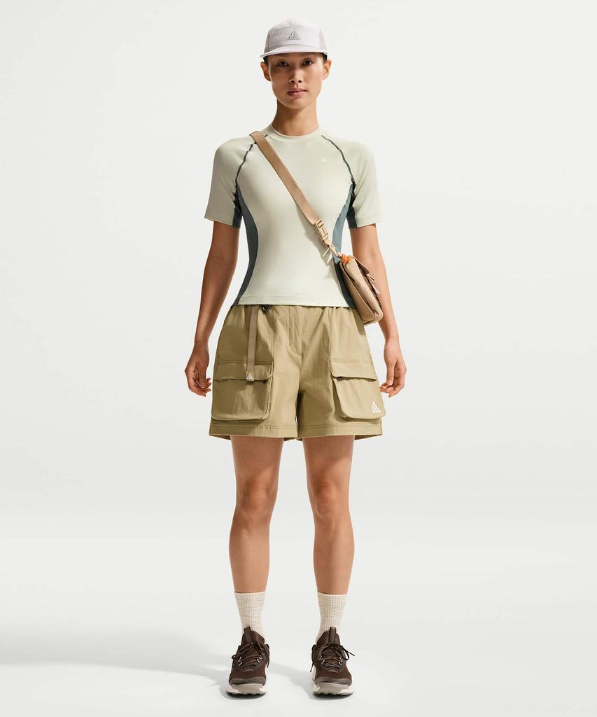 NIKE Acg Wild Sea Dry Fit Short Sleeve Base Layer Top W - Sea Glass:Mineral Slate:Summit White / Io1461-020