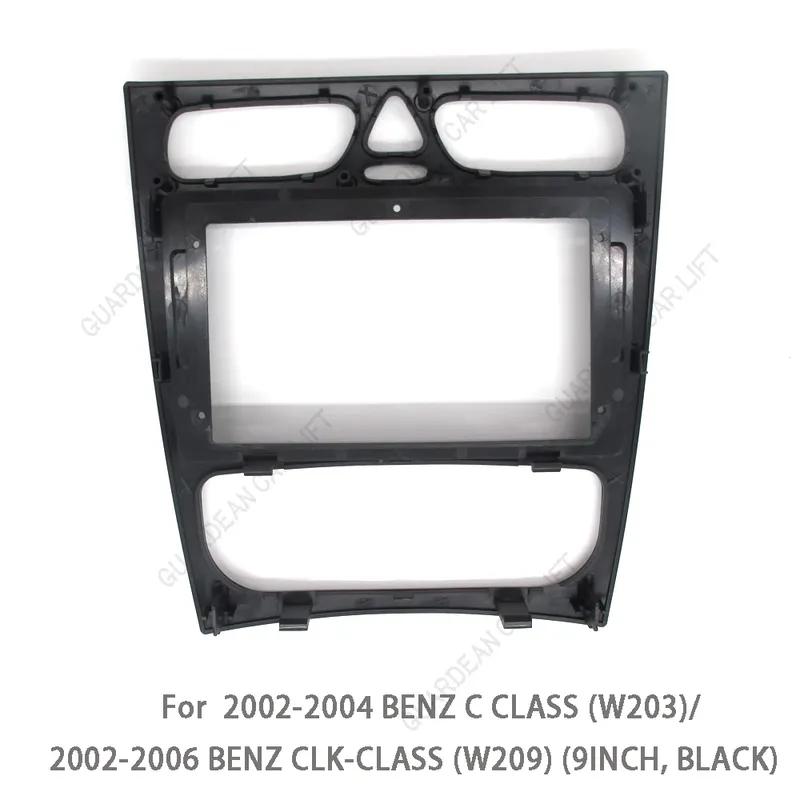 For Mercedes BENZ C-Klasse W203 CLK-klasse W209 G-klasse W463 Vito Viano W639 9 Inch Car Radio Frame Kit Dash Panel GPS Fascias
