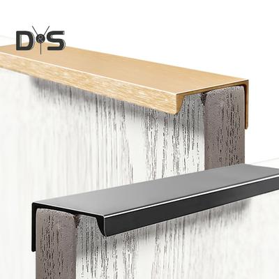4Pcs Concealed Hidden Cupboard Handles Polished Surface Simple Installation Invisible Furniture Finger Edge Pulls Cabinet Handles