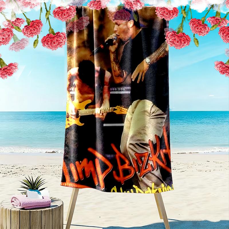 Limp Bizkit Print Beach Towel, Large Soft Quick Dry Towel for Beach Camping Swimming