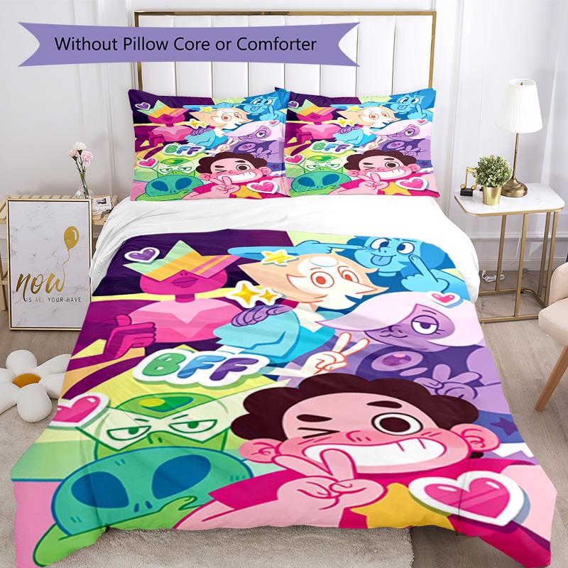 Steven Universe Comforter Cover Set Design for Bedrooms Machine Washable Perfect Gift for Friends Family