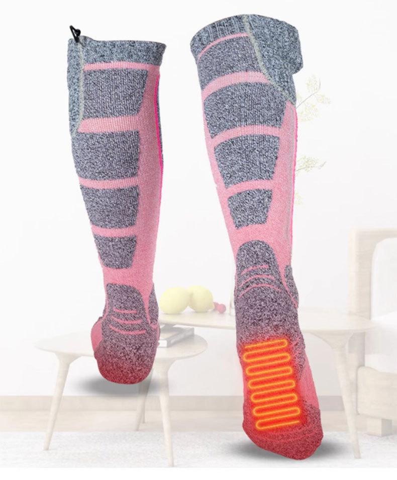 Heated Winter Socks - Rechargeable Electric Warmers for Cycling, Skiing & Fishing