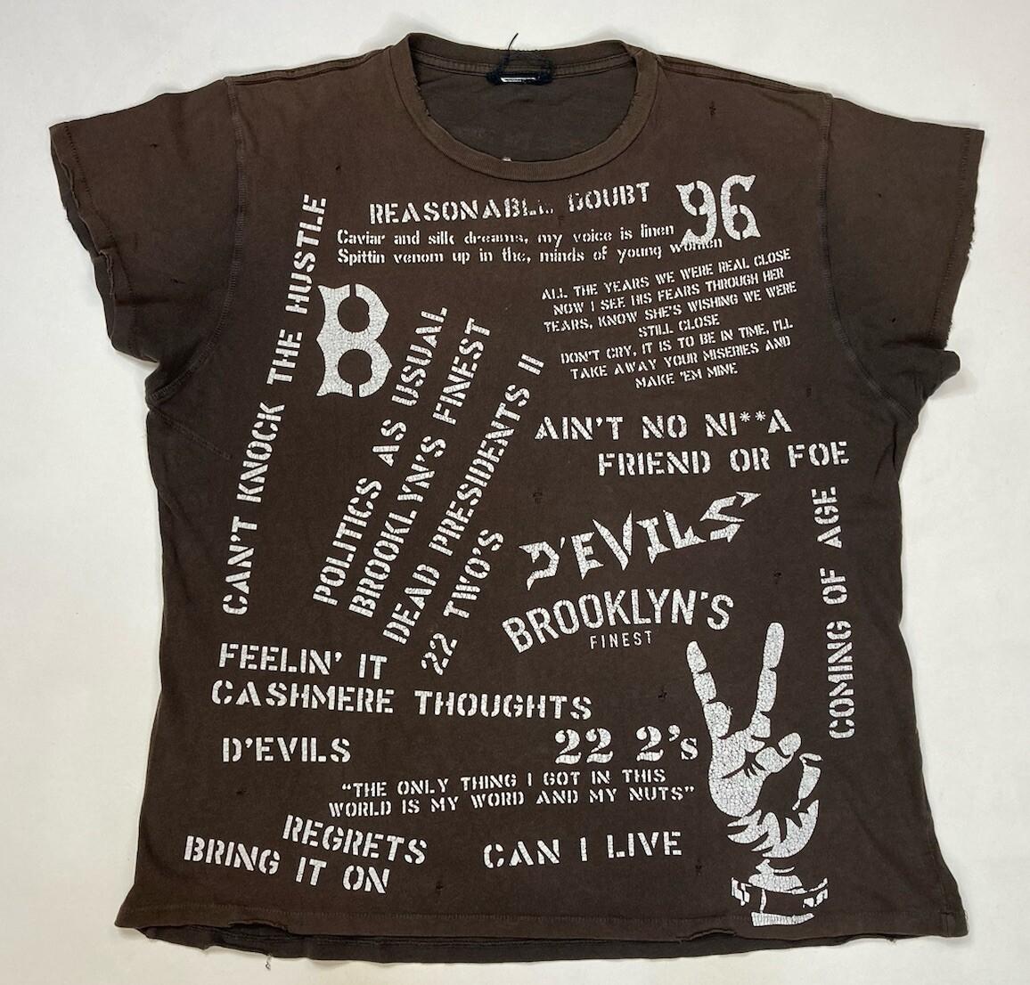 Madeworn Jay-Z Reasonable Doubt Graphic T-shirt Men XL Distressed Rap Music XXXXL
