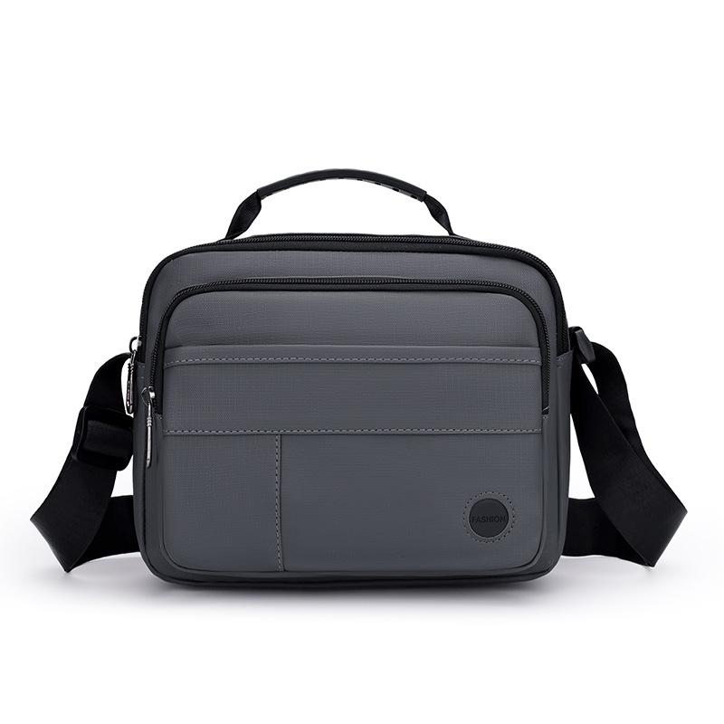 Men's Business Document Bag Lightweight Large Capacity Multi-Compartment Crossbody Bag Commuter Shoulder Bag