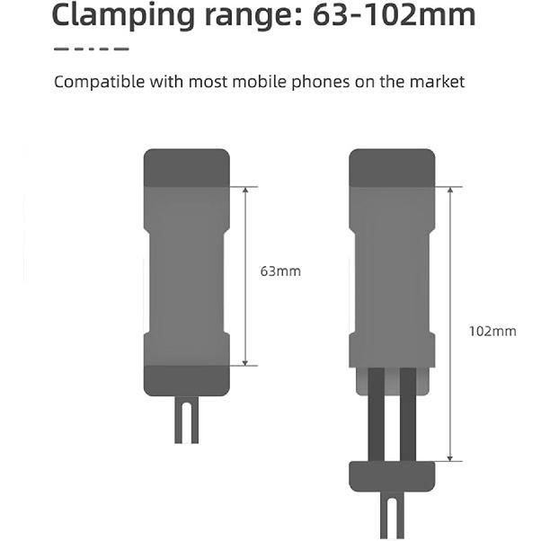 LICHIFIT Phone Holder for DJI Osmo Pocket 3 Camera Mount Front Mobile Phone Clip Clamp Smartphone Bracket Handheld Shooting Expansion Adapter