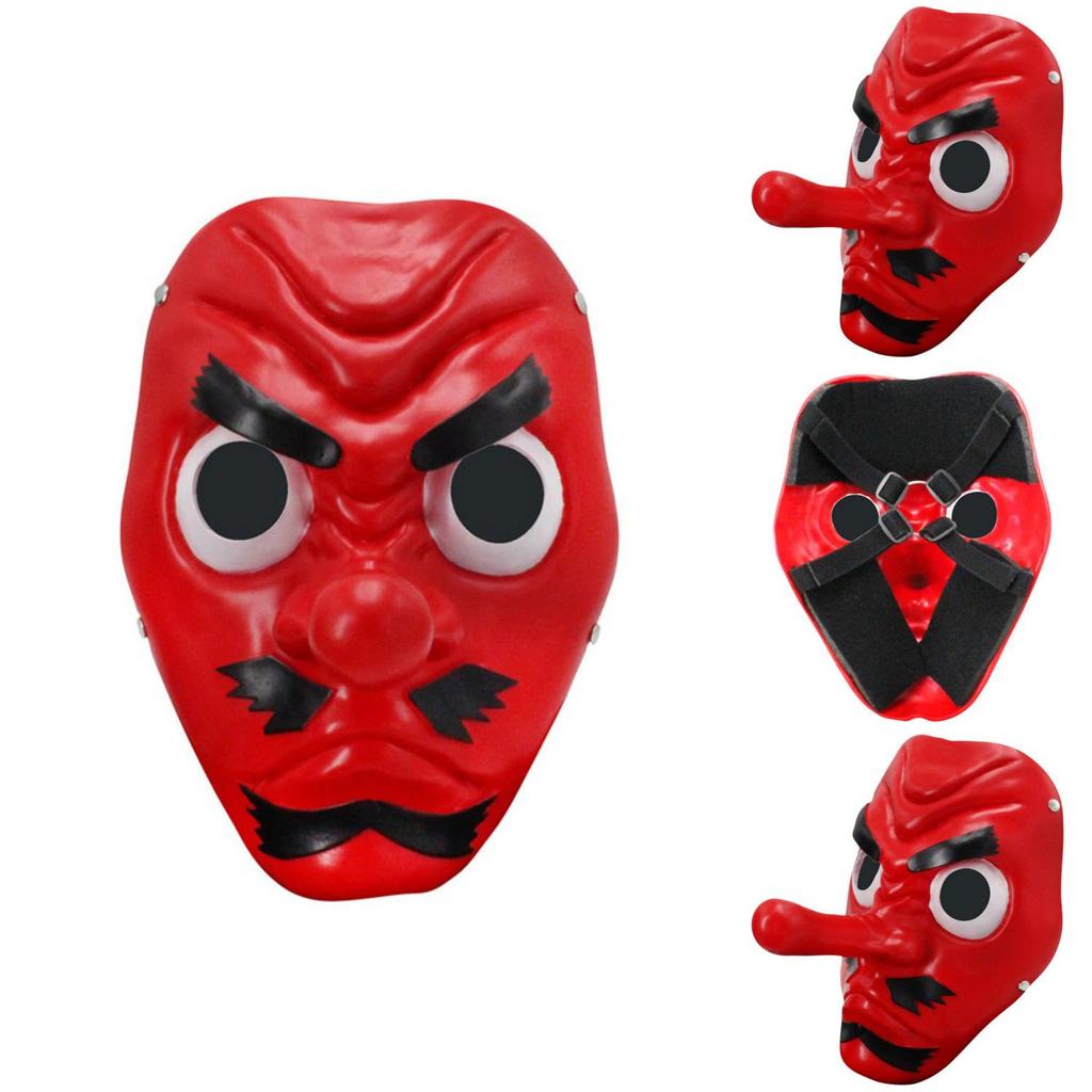 Halloween Dämonentöter Tengu Maske Mit Schuppenmuster Für Cosplay Und Mottopartys