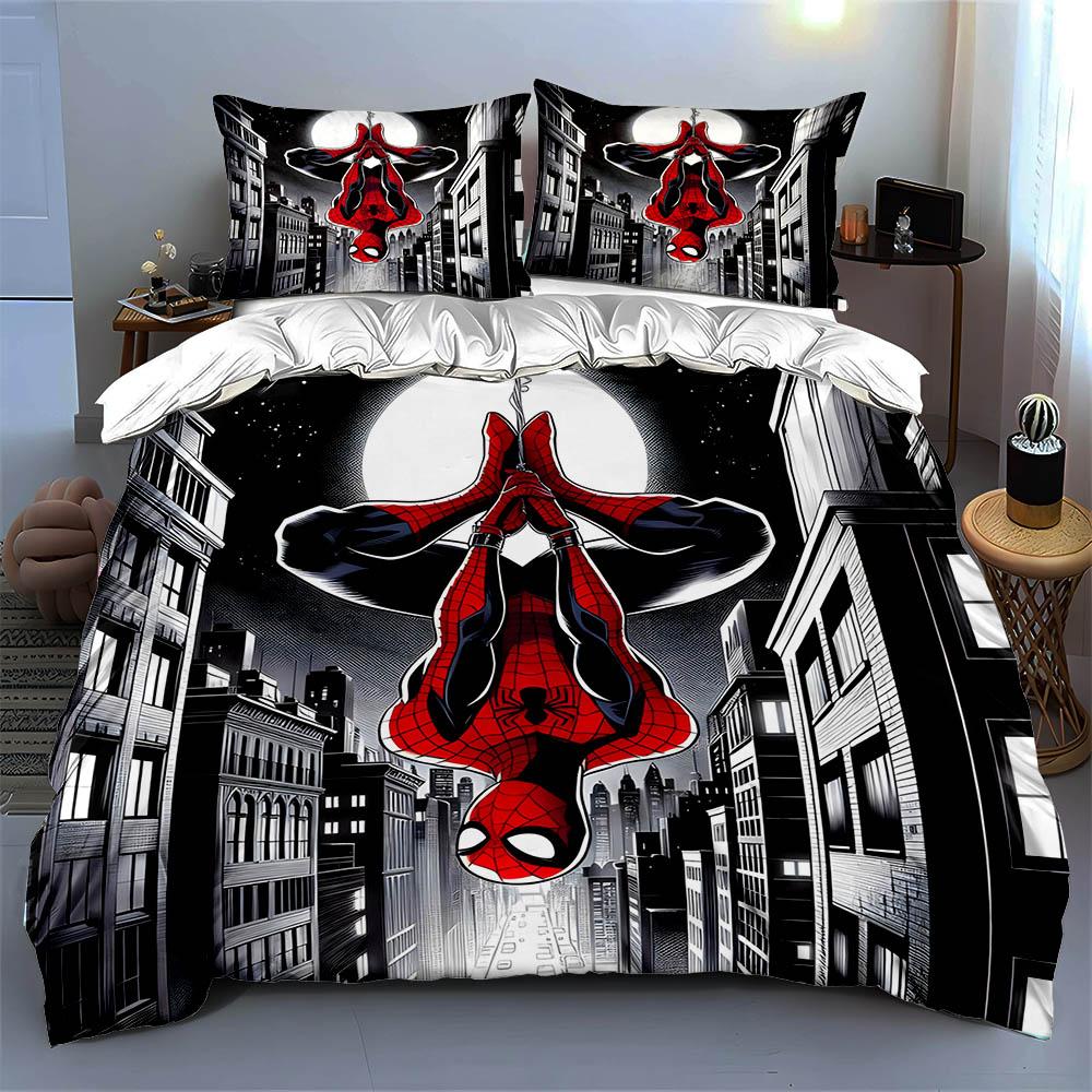 Superhero, Cityscape, Bold. Bedding Duvet Cover Sets Duvet Covers Pillowcases Gifts (1 * Duvet Cover 2 * Pillowcases, Without Duvet Insert)
