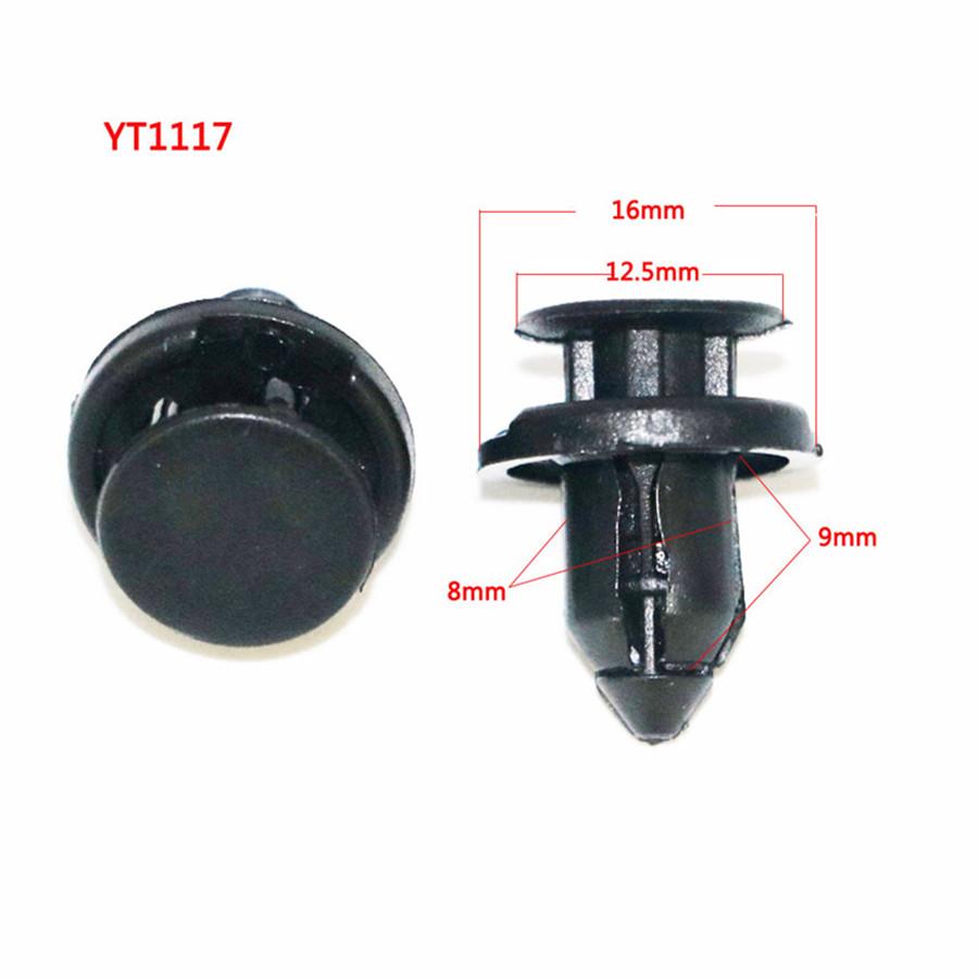 200 peças clipes de para-choque de carro mistos retentores rebite porta painel fender forro fixador