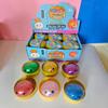 1 Stück Glitzer-Dampfbrötchen Squishy Mit Pop-Perle Langsamer Rückprall Realistisches Gesicht Design Tragbares Stressabbau-Spielzeug Für Tägliche Freizeit Und Geschenk