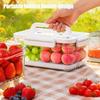 Contenitore Alimentare Ermetico Sottovuoto Elettrico Scatola Croccante Sigillata Ermeticamente con Pompa Manuale Contenitore per Alimenti Senza BPA per Frigorifero Frutta Verdura e Carne