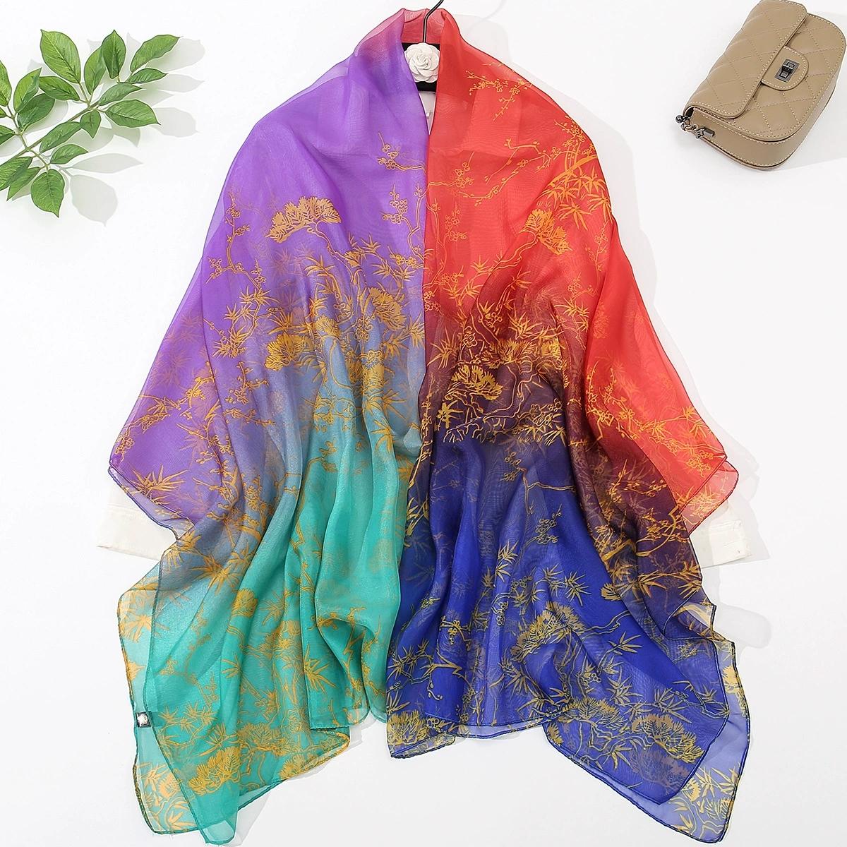 

Весна Лето Женские Большого размера Принтованные Пляжные Шали Мусульманские Хиджабы Дорожный Солнцезащитный Шарф/Шарфы 125x180cm