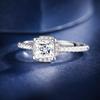 Copper Rings Moissanite Diamond Sparking Popular LOVE Wedding Ring Certified Women Engagement Jewellery Anniversary