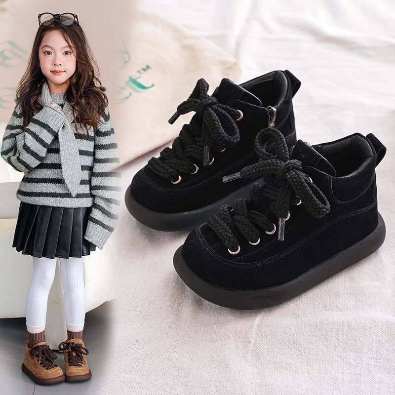 Children's Birkenstock Autumn/Winter Genuine Leather Loafers - Soft Sole Casual Shoes for Girls & Boys