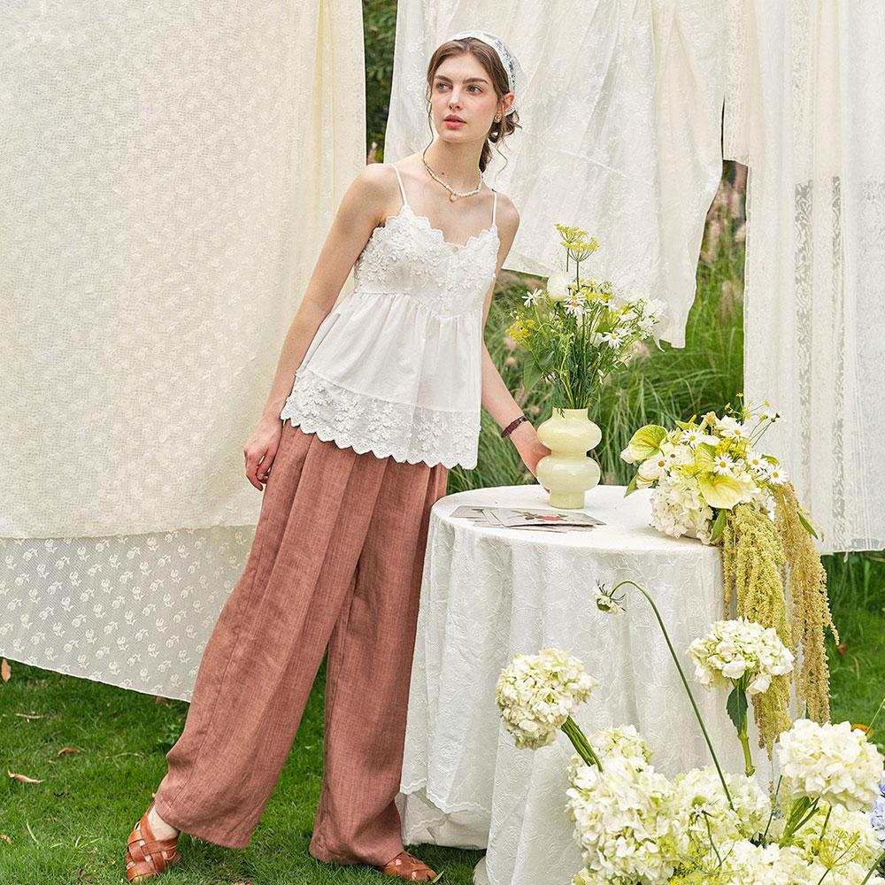 Simpeulleteulo Sr_Cover-Up Lace Vest Camisole