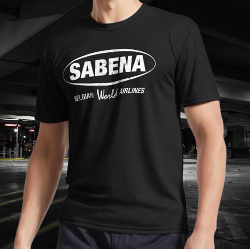 Sabena Belgian World Airlines Logo T-Shirt Funny Size Mode American T-shirt S разноцветный