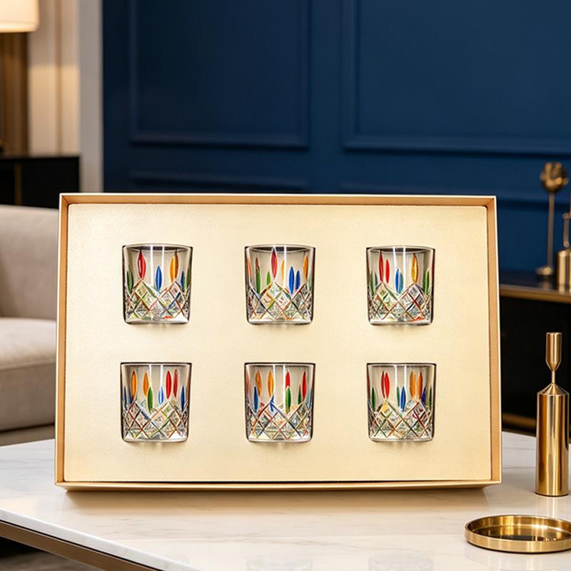 High-End Whiskey Glass Set - Customizable Logo for Business & Housewarming Gifts