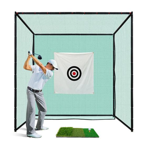 57" x 59" Golfmålduk for Netterstatning Slagtrening Mål med Stropp for Innendørs Utendørs Golftrening