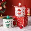 Christmas Series Mug Cute Cartoon Ceramic Coffee Cup Christmas Holiday Gift