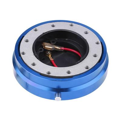 Quick Release Steering Boss Thin Qiilu Steering Boss Steering Boss Steering Wheel Boss Universal Boss Kit for Racing Car (Blue)