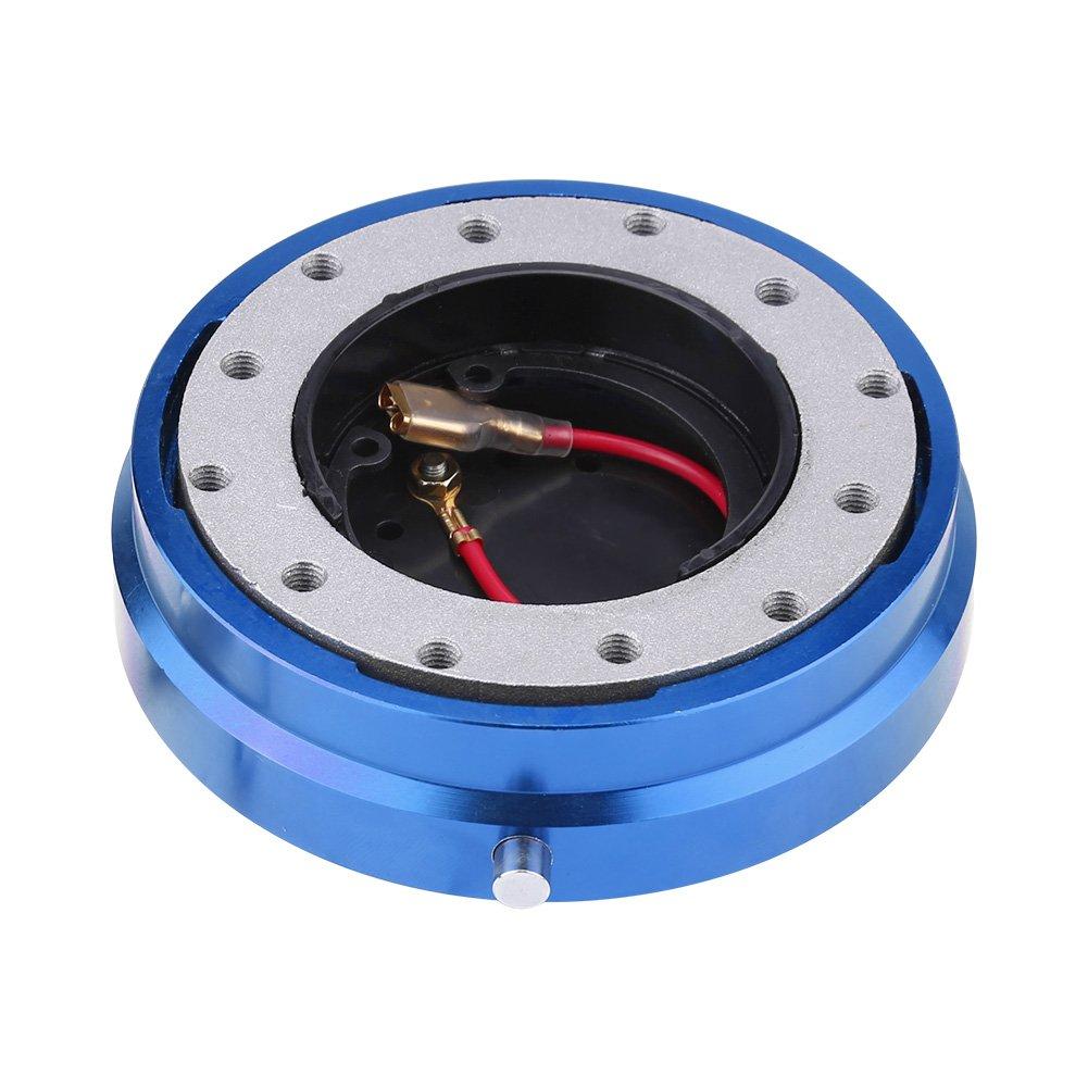 

Quick Release Steering Boss Thin Qiilu Steering Boss Steering Boss Steering Wheel Boss Universal Boss Kit for Racing Car (Blue) синий