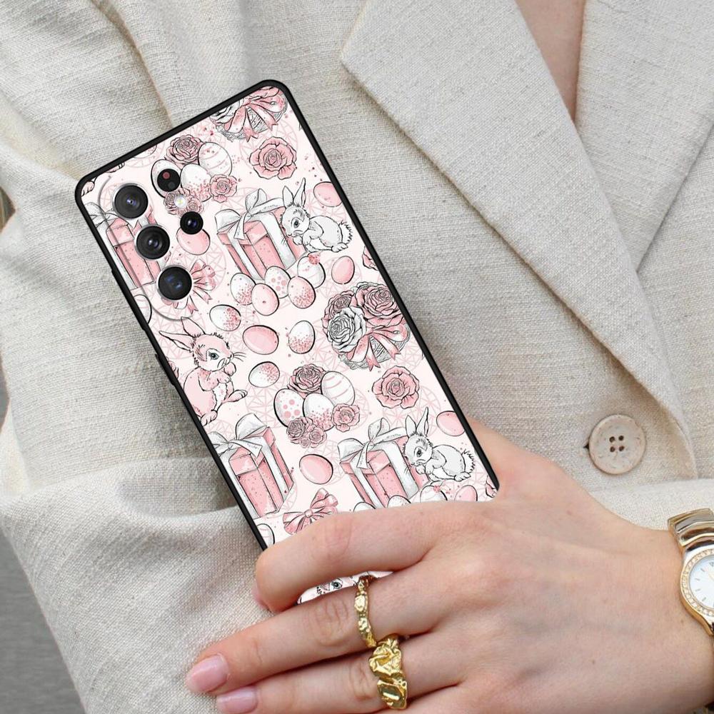 Easter bunny Cell Phone Case for Samsung Galaxy S26 Ultra S25 S24 S23 S22 S21 S20 Note10 Cover