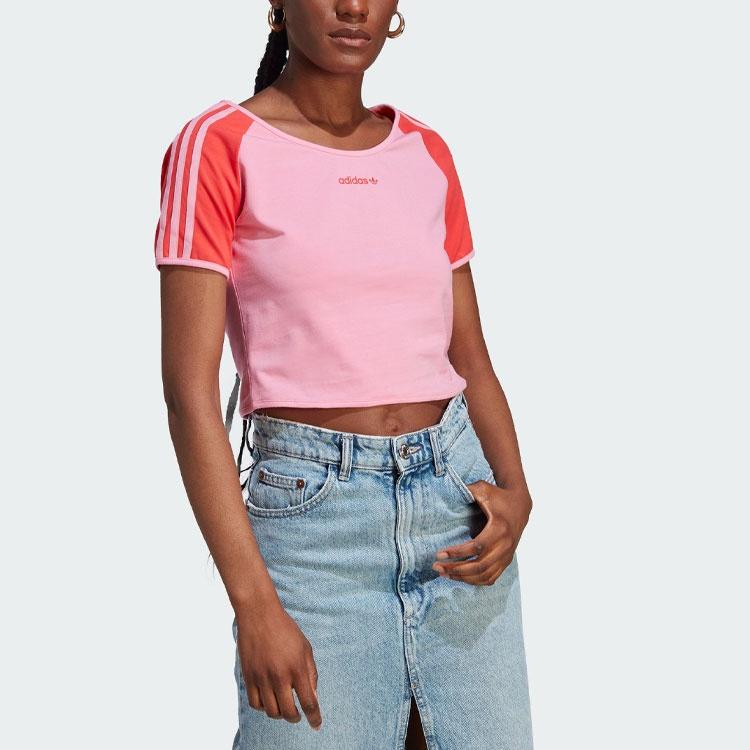 (WMNS) adidas originals Island Club Short T-Shirt 'Pink' Women's IT8153