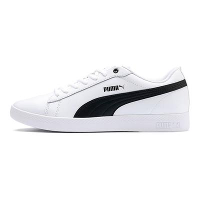 Smash v2 Cuero Blanco Negro Zapatillas Mujer 365208-01