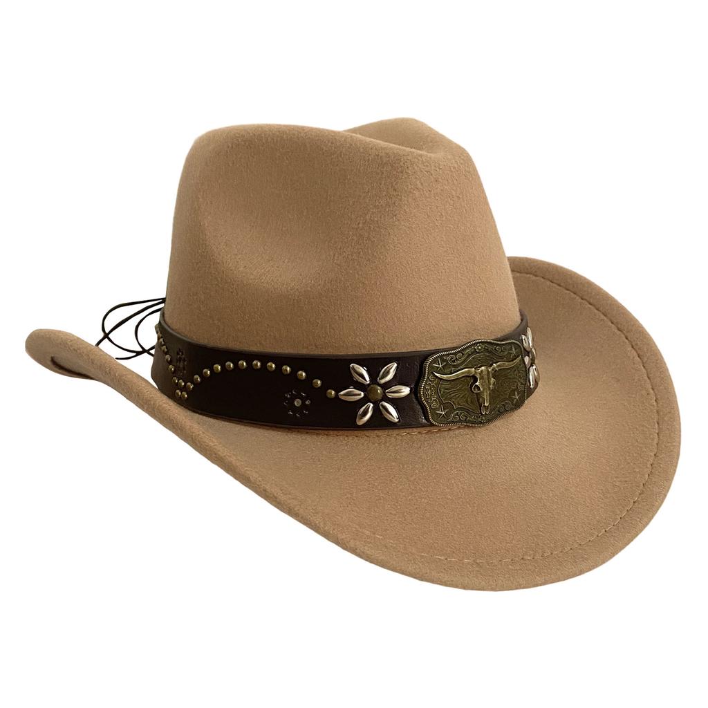 Neuer Cowboyhut im Westernstil für Männer und Frauen Retro breitkrempiger Gentlemanhut Cowgirl Jazzhut Sommer modische Sonnenhüte