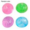 Glitter Dumpling Sugar Stress Ball Clear Steamed Bun Squeeze Fidget Toy Stretchy Decompression Simulation Dough Ball Desk Toy