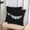 Beautiful Smile With Sharp Demon Teeth 2 Pcs Square Pillowcase Pillow Cover Cushion Decor Comfort Throw Pillow For Home Sofa