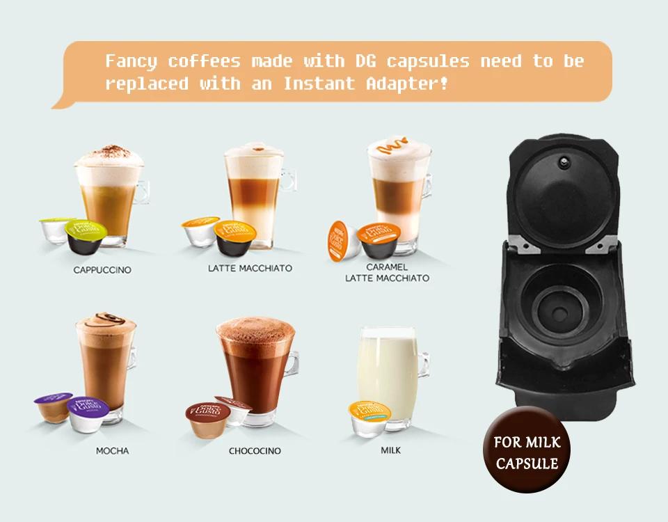 HiBREW H1A 4v1 Kávovar, 19bar Espresso kávovar, Kávovar na kapsle Horký & Studený Kompatibilní s Nespresso, Dolce Gusto & Mletou kávou