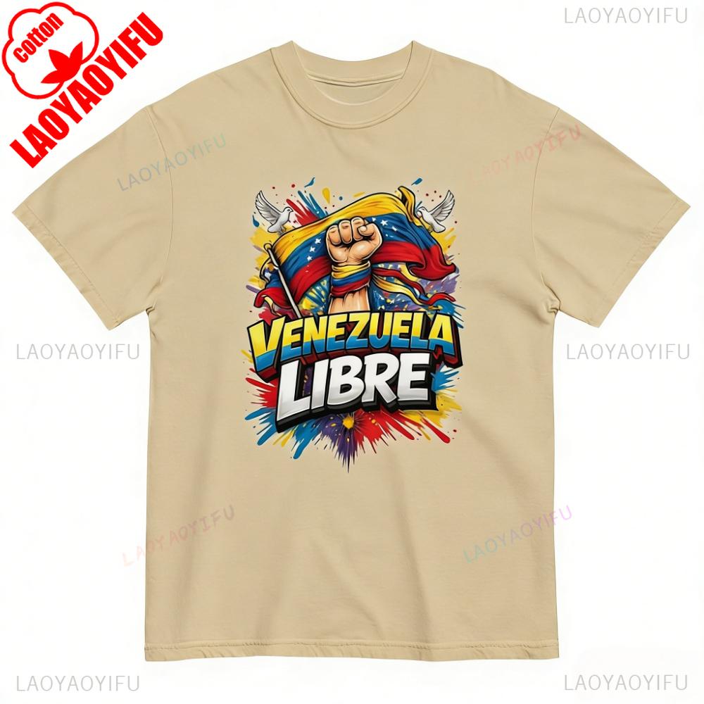 Astra Styles Venezuela Libre TShirt Freedom Venezuela Shirt Protest Activity Attire Unisex Unisex Unisex Streetwear Printed Tops