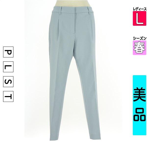 PLST Pants Women s Spring Light Blue/Light Blue L Color Tapered Pants [Used] [Used Clothing] [Sale]
