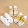 Baotou half slippers women's shoes wear new summer versatile breathable inner height increase white shoes