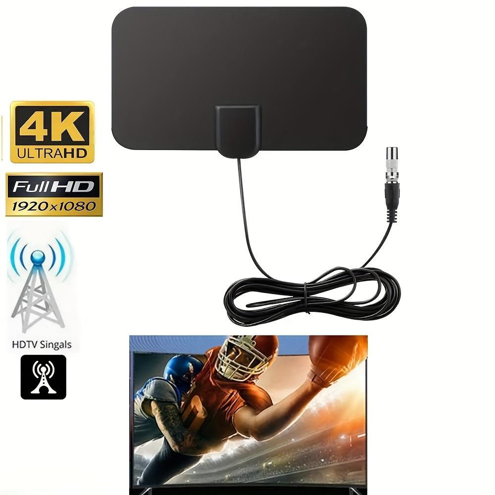4K/1080p Digital TV Antenna – 2025 Latest Indoor HD Antenna for Smart TV (Portable, Supports Clear Reception)