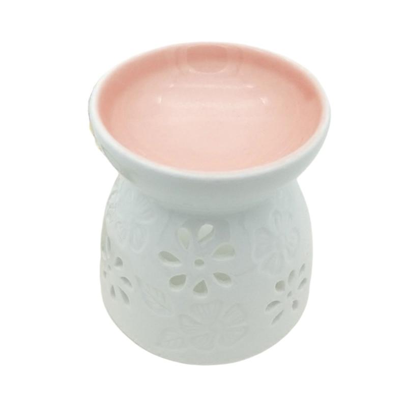 Durability Ceramic Aromas Burners Tray Essential Oil Burners for Enhancing Aesthetic of Any Room Smooth Finishes розовый