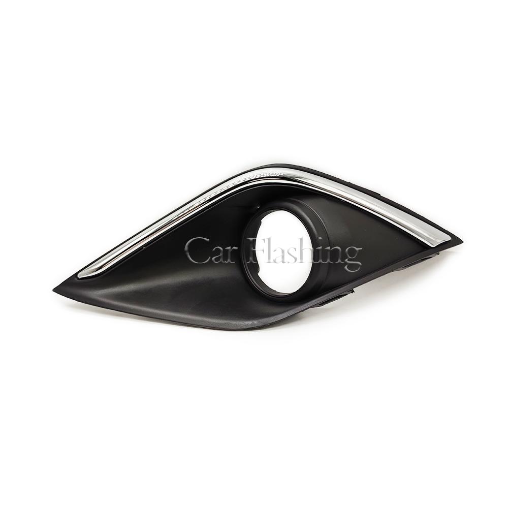 Chrome Fog Light Covers For Mitsubishi Outlander 2016- Fog Lights Lamp Bezel Cover Fog Lamp Hood Frame Covers Grill