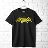 Tricou Bărbați cu Logo Bandă Anthrax Thrash Heavy Metal Album Concert Tur Merch