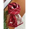 Wool 100ool double-sided scarf rhombus plaid scarf winter warm couple