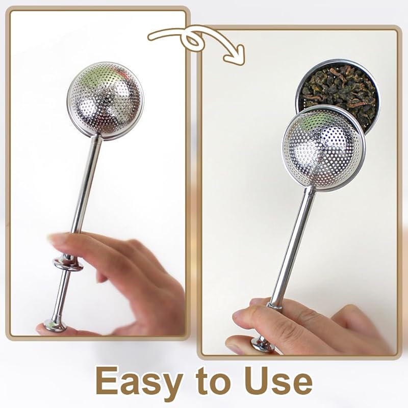 Stainless Steel Tea Strainer Tea Infuser Mesh Tea Ball Infuser Filter Reusable Loose Leaf Strainer Bag Brew Herb Tea Sphere Mesh