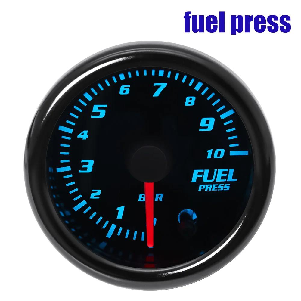 7 Colors LED Dual Display 2" 52mm Boost/Water/Volt/Air Fuel Ratio/EGT/Tachometer/Oil Temp/Oil Pressure RPM Car Gauge Auto Meter