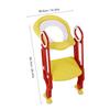 Baby Toddler Soft Toilet Chair Ladder Adjustable Safety Potty Training Seat (Red   Yellow)