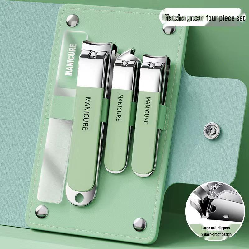 Haushalts-Anti-Spritz-Pediküre-Nagelknipser-Set - Mittlere Größe, Flache & Schräge Knipser