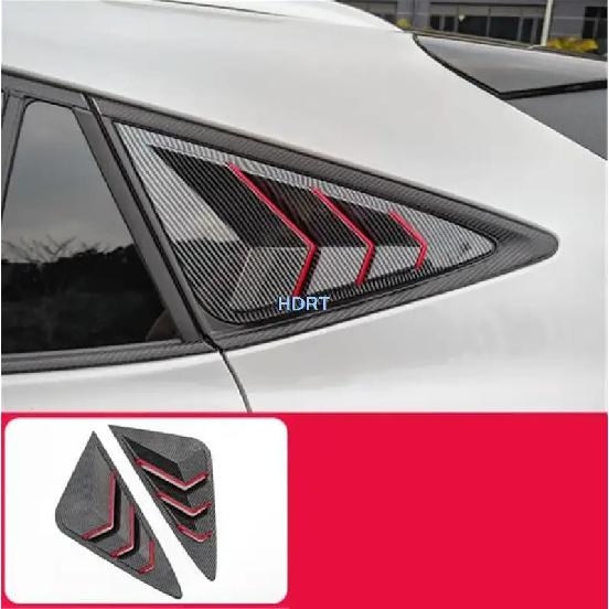 Car Styling Accessories For Toyota Harrier Venza + Rear Window Blind Shades Frame Louver Cover Exterior Sticker Trim Part