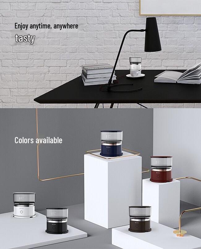 Fully Automatic Italian Mini Coffee Grinder & Drip Brewer with Cup