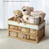 Large Capacity Folding Storage Basket, Portable Shopping Basket, Home Wardrobe, Clothes, Toys, Fruits, Vegetables, Organizer
