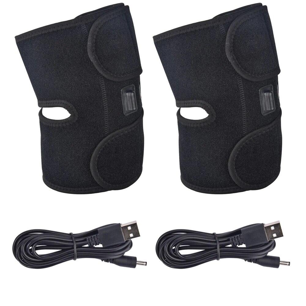 Elektrische Heizung Knie Pads Lindern Arthritis Unterstützung Klammer Alte Kalte Bein Kneepad Heiße Kompresse Therapie Recovery Knie Ellenbogen Pads