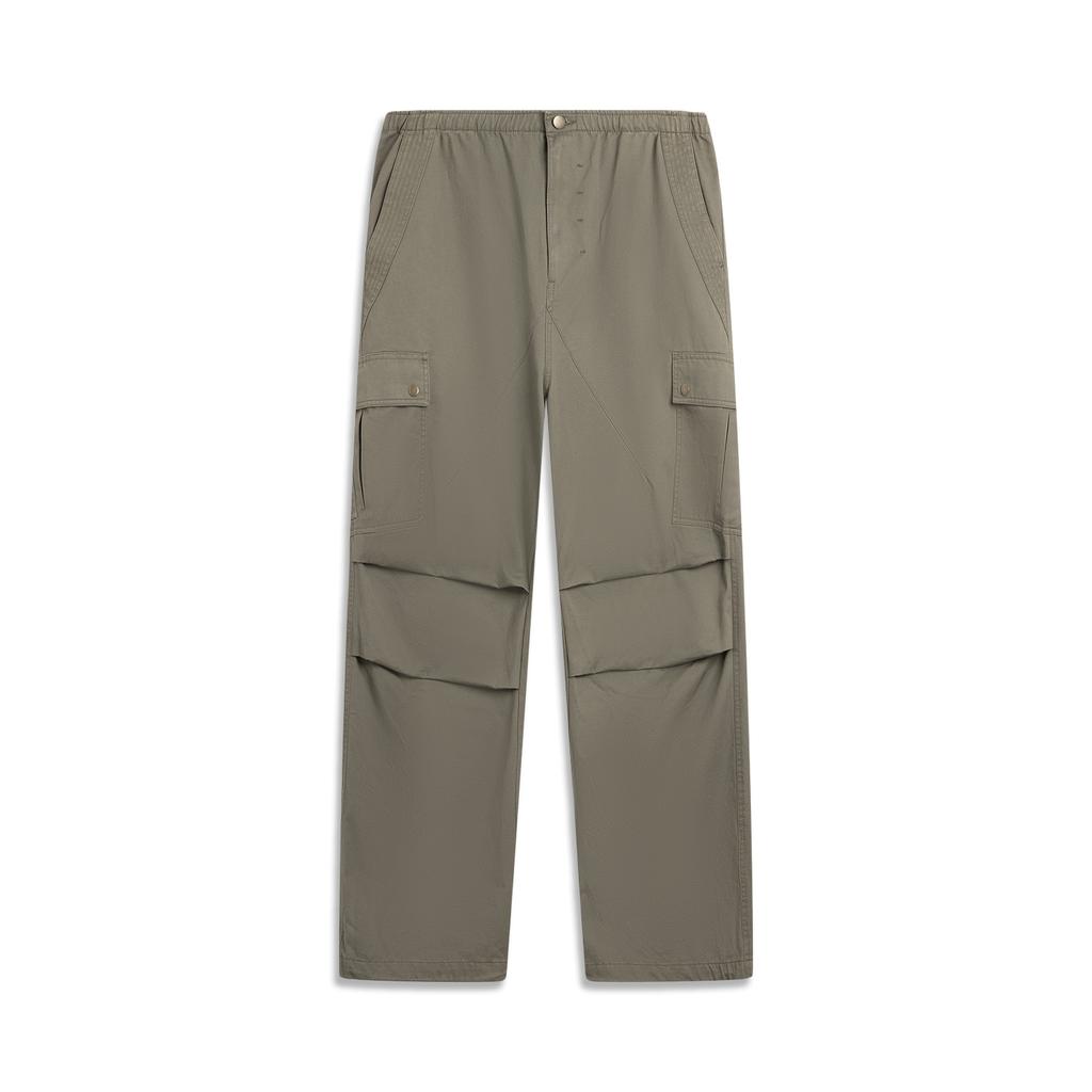 Li Ning Sports Lifestyle Series Loose Embroidered Autumn Casual Pants Men Bottoms AKXV379-2